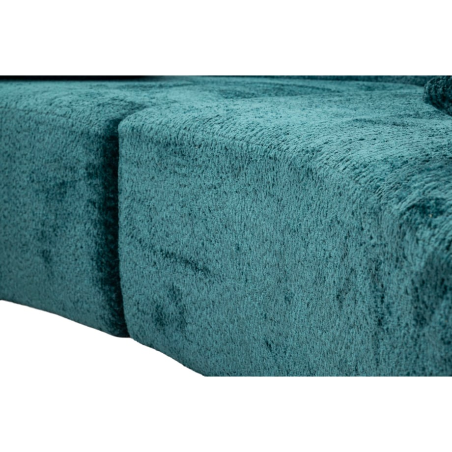 Sofa Island, kolor morski, poliester, 238 x 92 x 78 cm, styl nowoczesny, do salonu, Mauro Ferretti