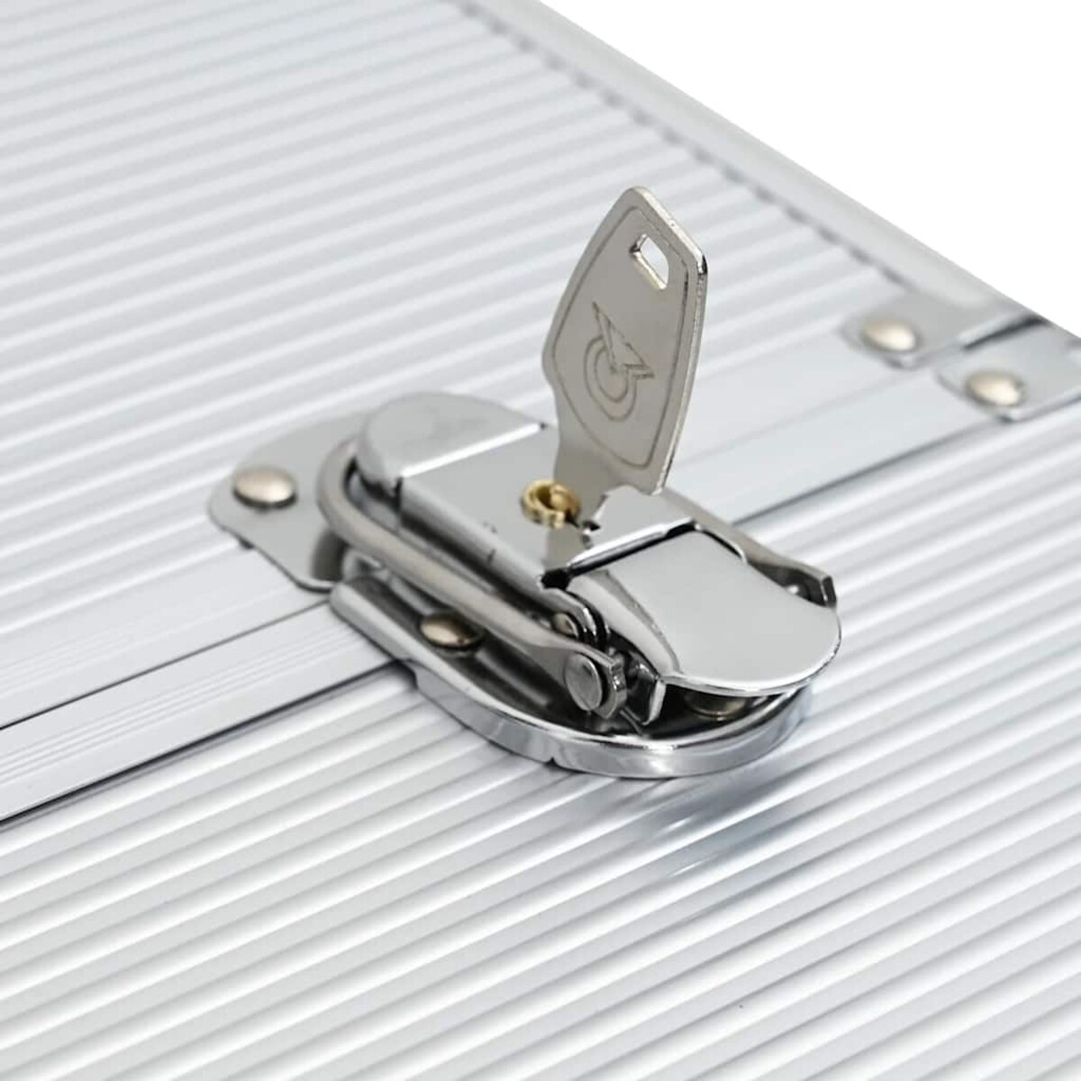 vidaXL Walizka pilotka, 47 x 39 x 27 cm, srebrna, aluminium