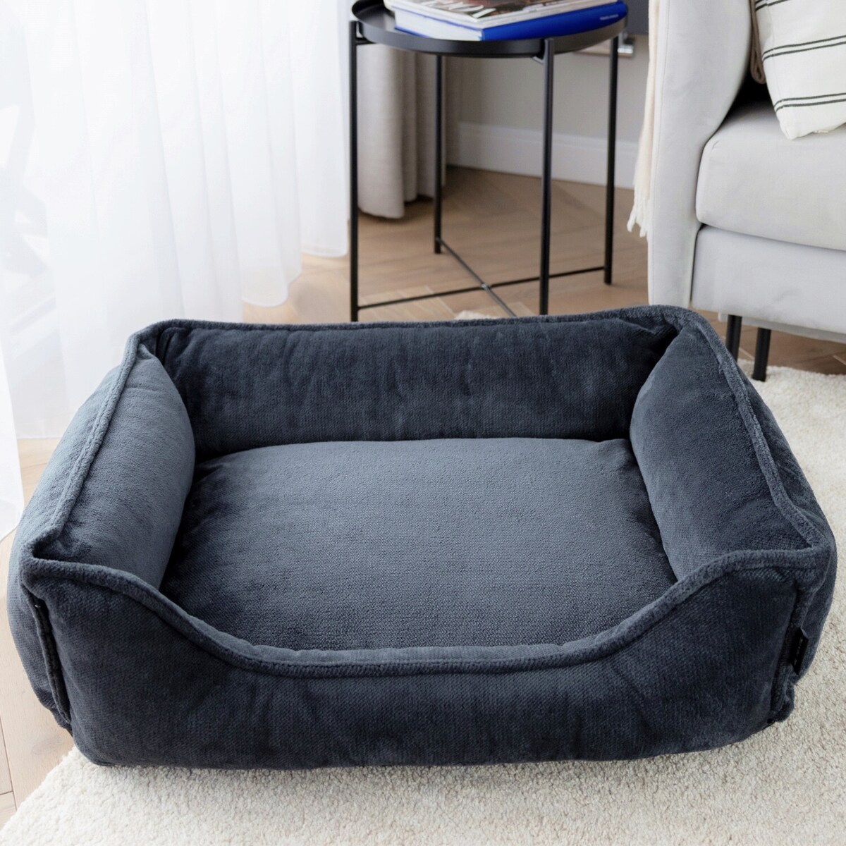 Ortopedyczne legowisko dla psa IRIS, 80x60 cm, Grafit