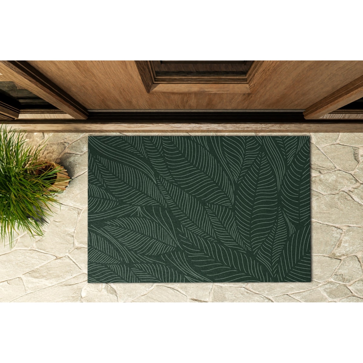 Wycieraczka zewnętrzna Roślinny wzór 90x60cm