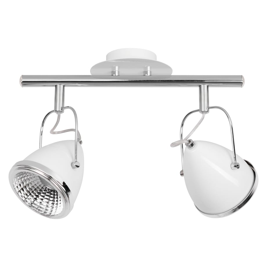 Lampa Sufitowa BRITOP Lighting 2xGU10 LED 5.5W Elegancka Biel z Dodatkiem Chromu, Polski Producent, 1 szt.
