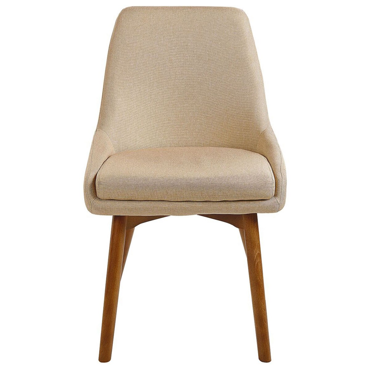 Zestaw 2 krzeseł do jadalni beżowy MELFORT