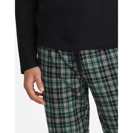 Piżama Usher 40946-99X Czarna Czarny, XL