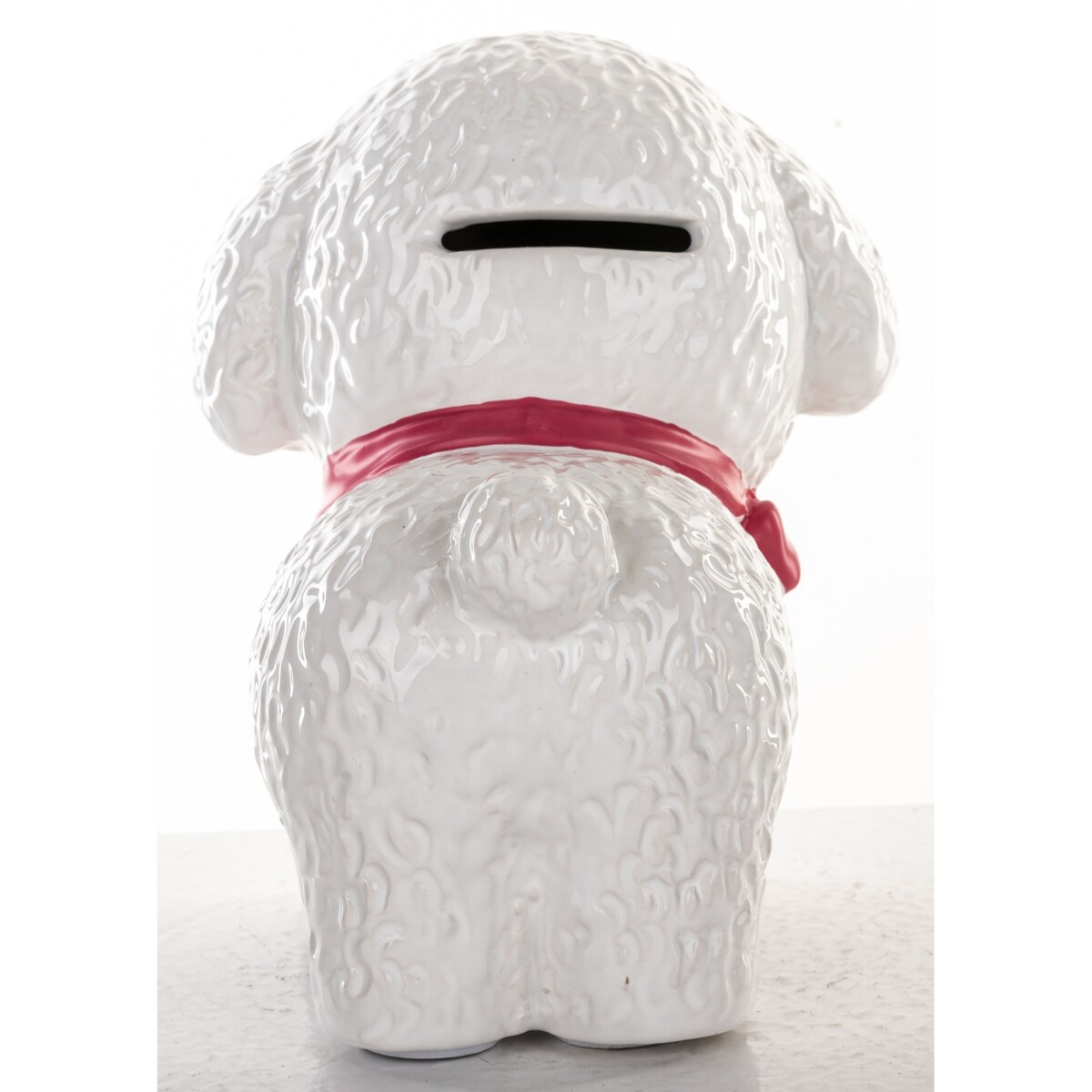 Skarbonka ceramiczna - 12,5x10x3,5 cm piesek LADY