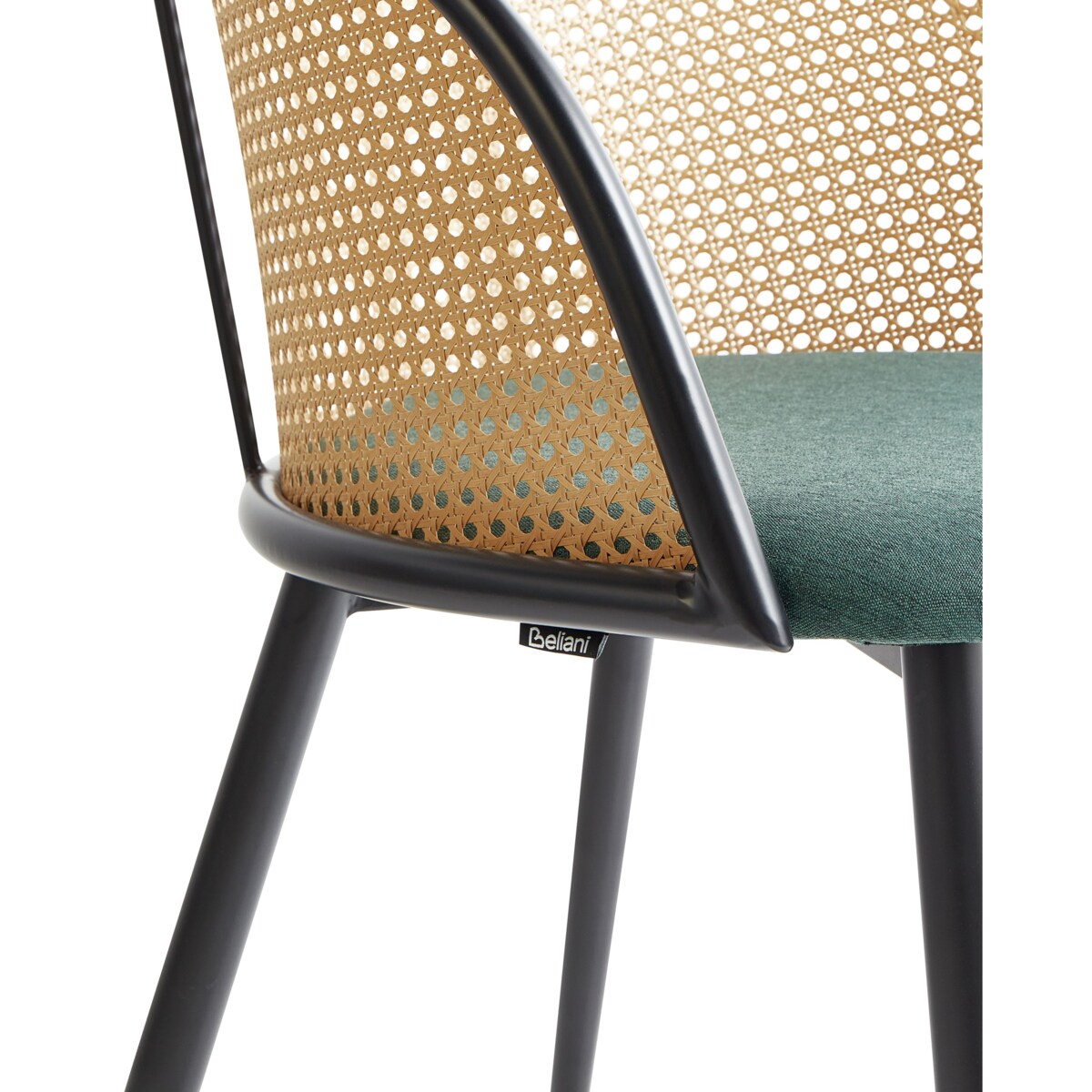 Zestaw 2 krzeseł do jadalni CORNELL Metal Zielony