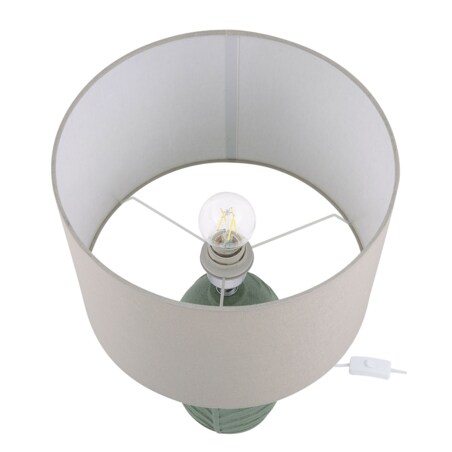 Lampa stołowa ceramiczna zielona OHIO