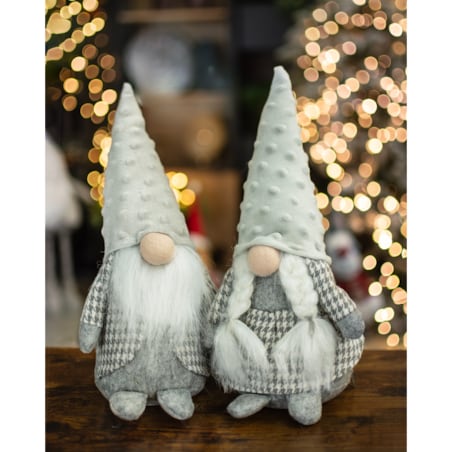 SKRZATY świąteczne KRASNALE para komplet gnom