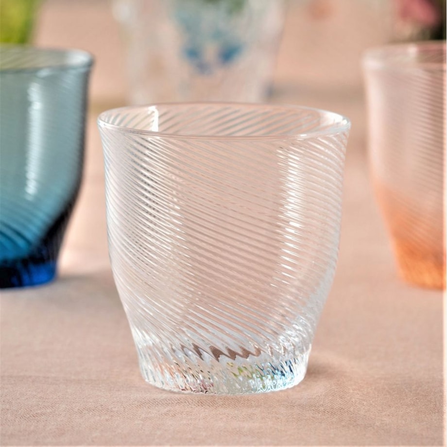 VILLA ITALIA Szklanka granatowa 250 ml TWIST