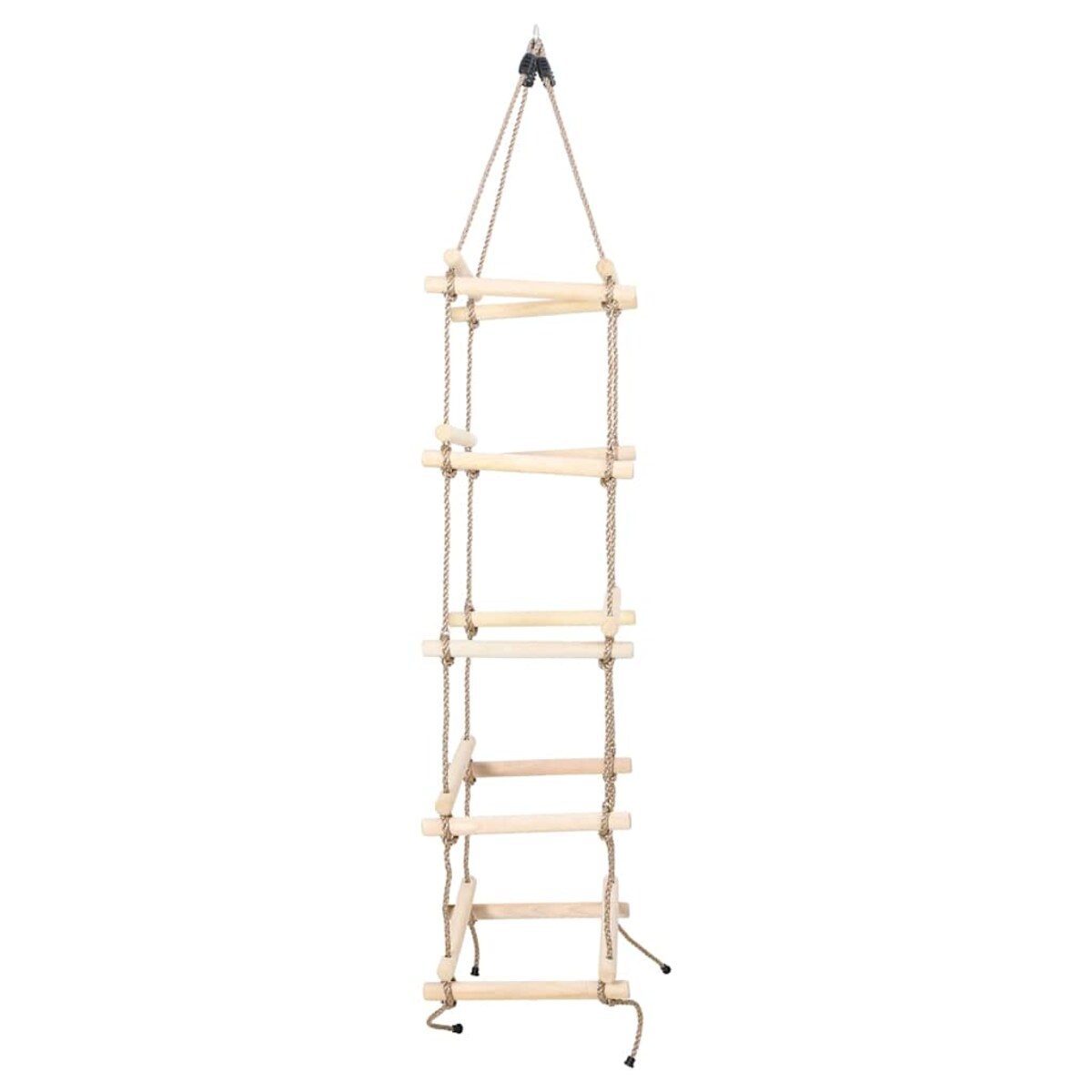 vidaXL Drabinka sznurowa dla dzieci, 200 cm, drewniana