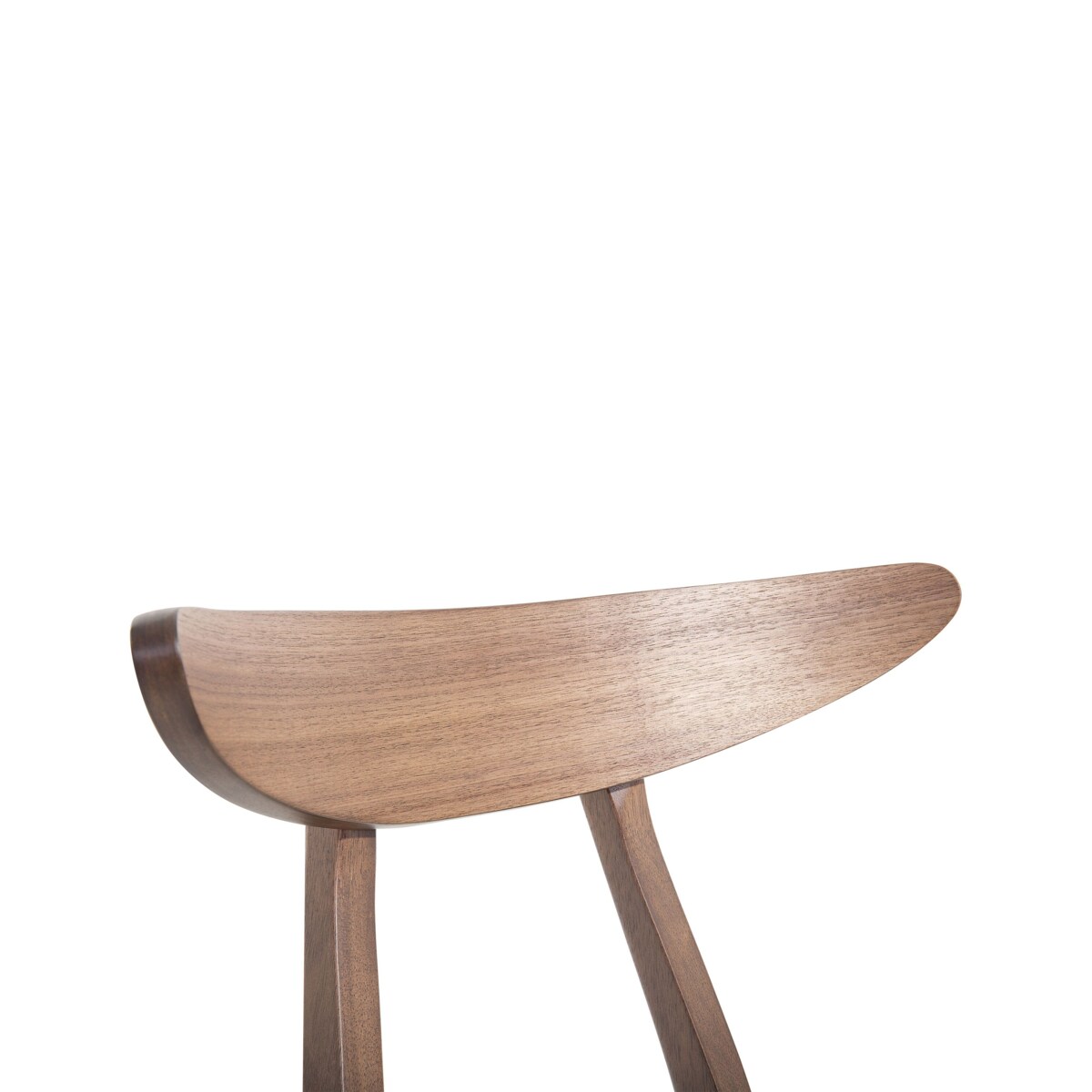 Zestaw 2 krzeseł do jadalni drewniany ciemny z szarym LYNN