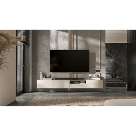 Szafka RTV Loft Wisząca Kaszmir MAT Komoda RTV Szuflada 240 cm