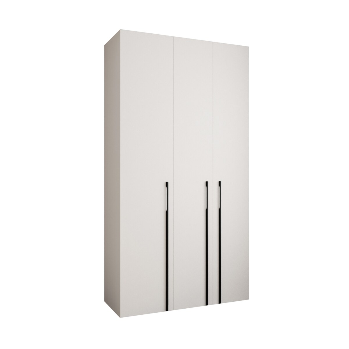 Szafa trzydrzwiowa Como 3 130 gł.40 biały+czarny