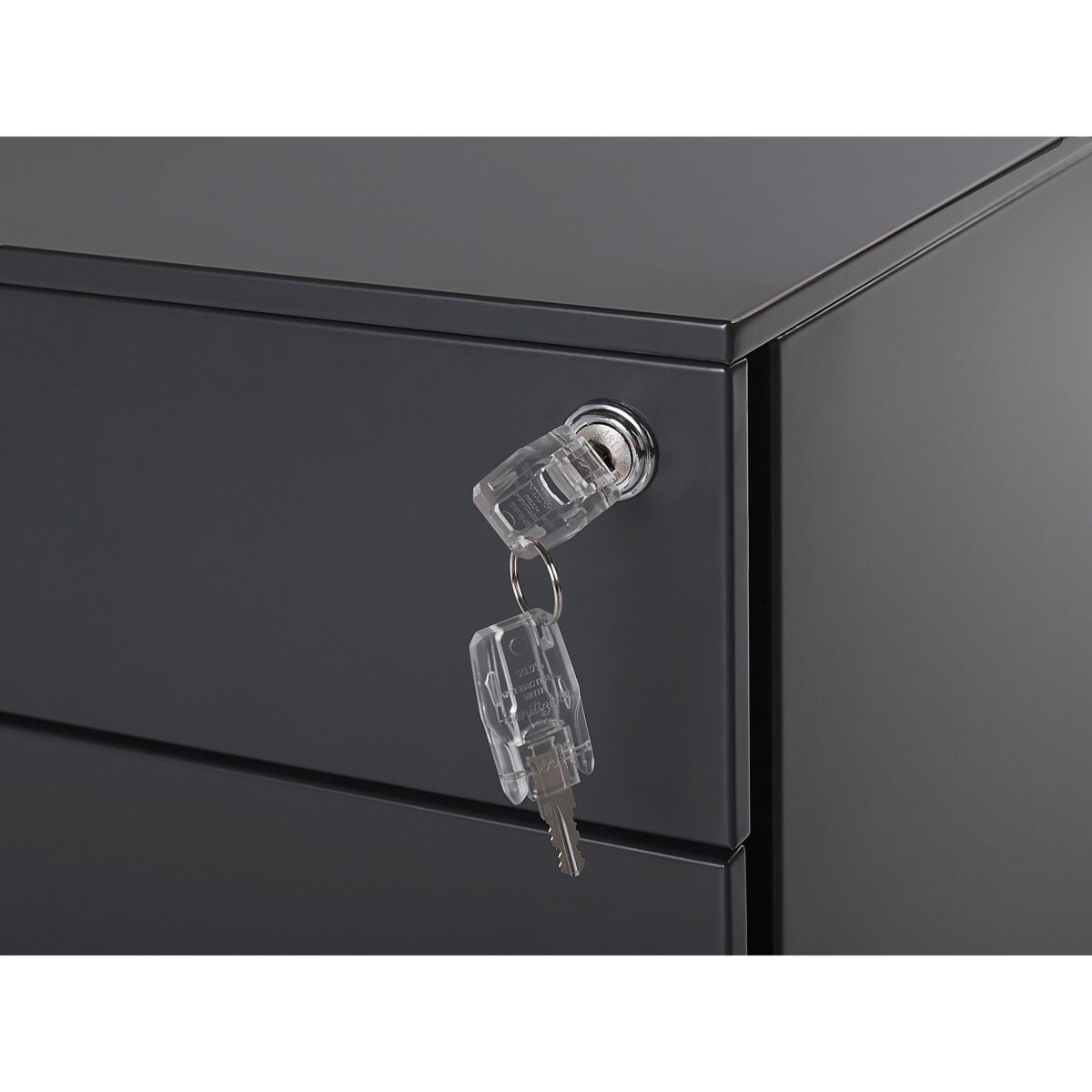 Szafka biurowa metalowa czarna CAMI