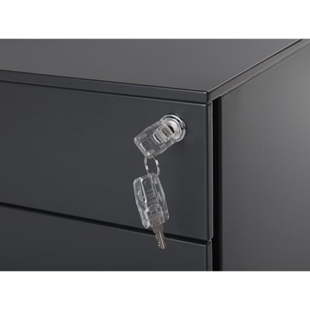 Szafka biurowa metalowa czarna CAMI