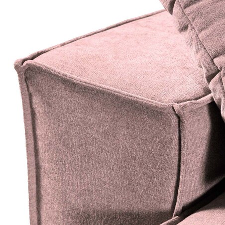 Melow 3-osobowa rozkładana sofa - różowa
