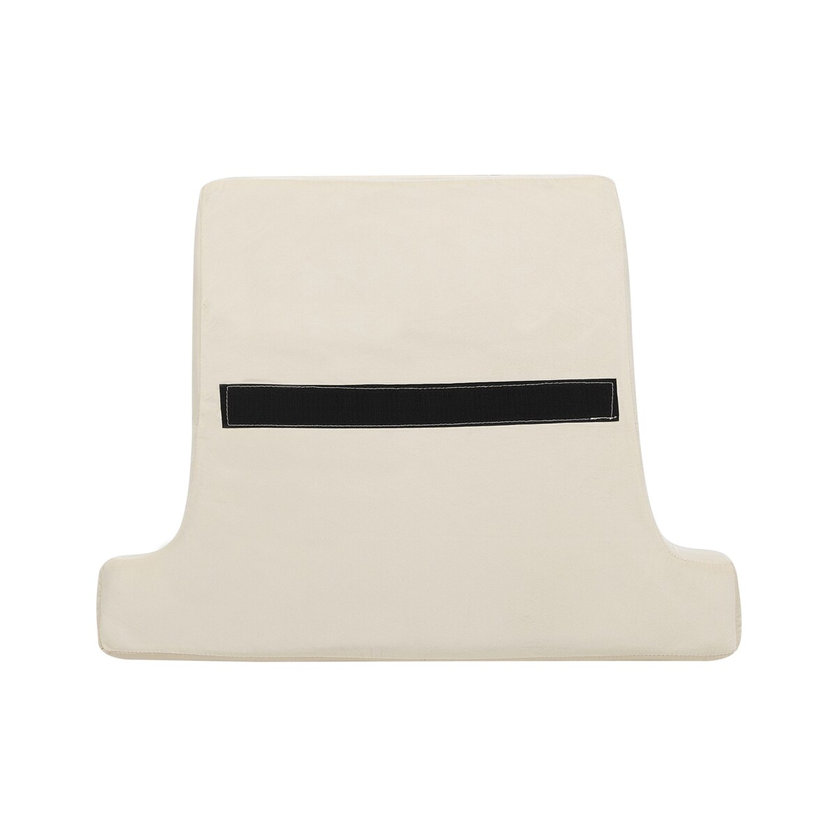 Fotel uszak welurowy złamana biel ALTA