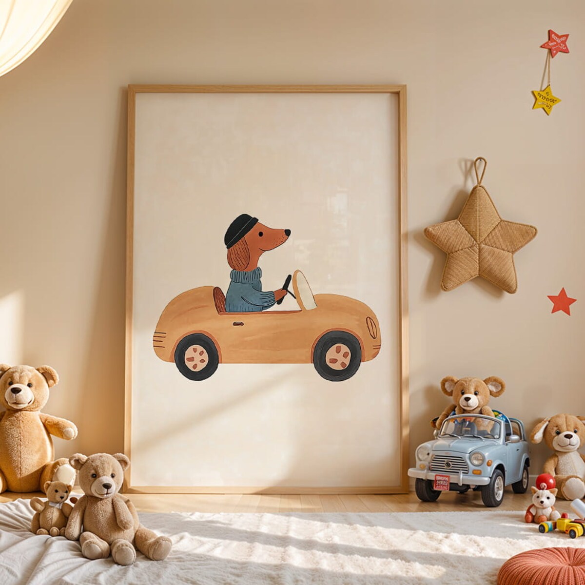 plakat jamnik kierowca 70x100