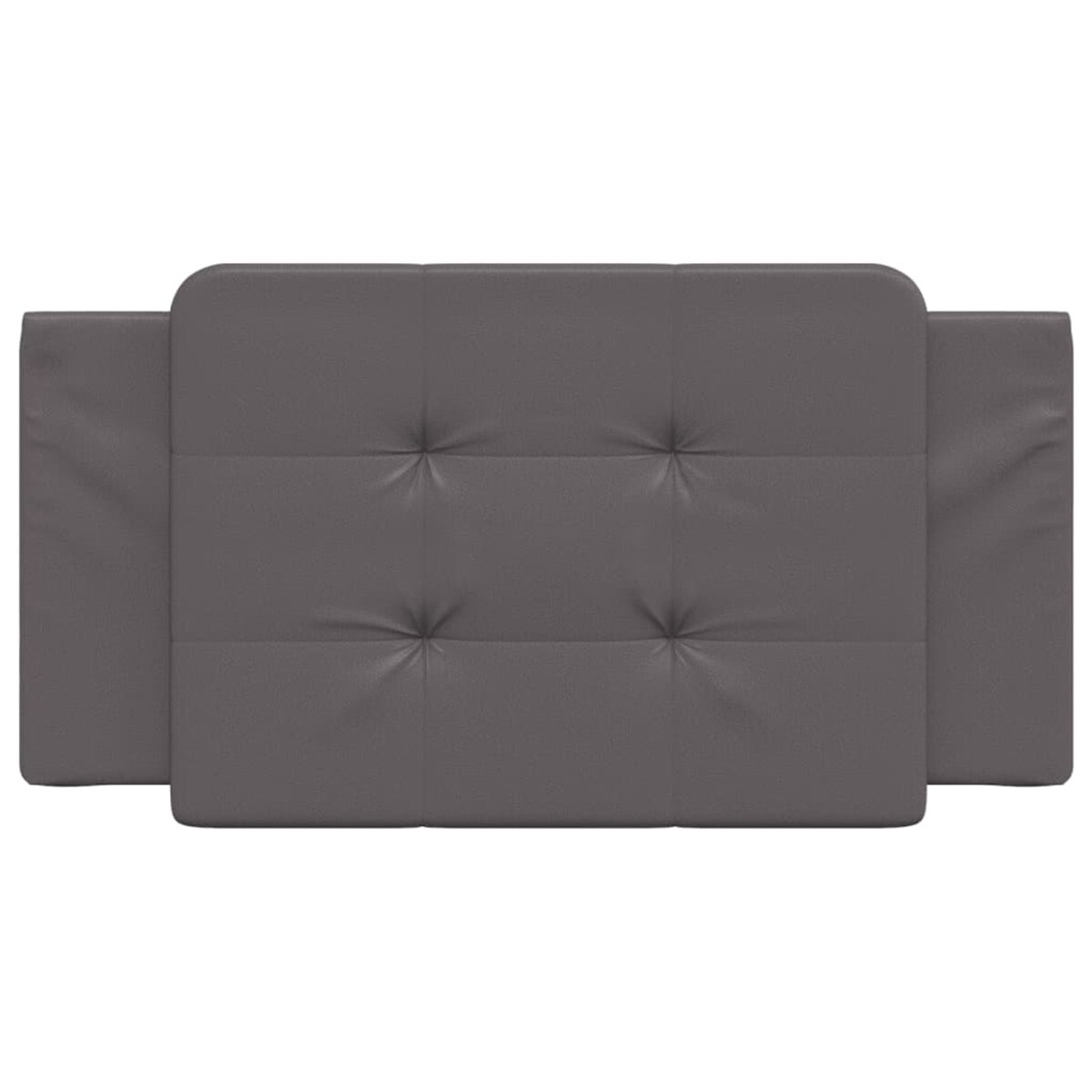 vidaXL Poduszka na wezgłowie, Zadar, szara, 100 cm, sztuczna skóra