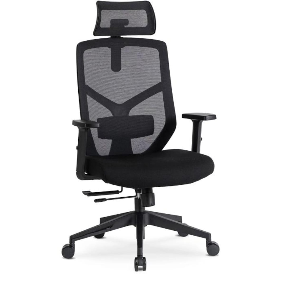 Krzesło biurowe obrotowe ergonomiczne czarne BENTO