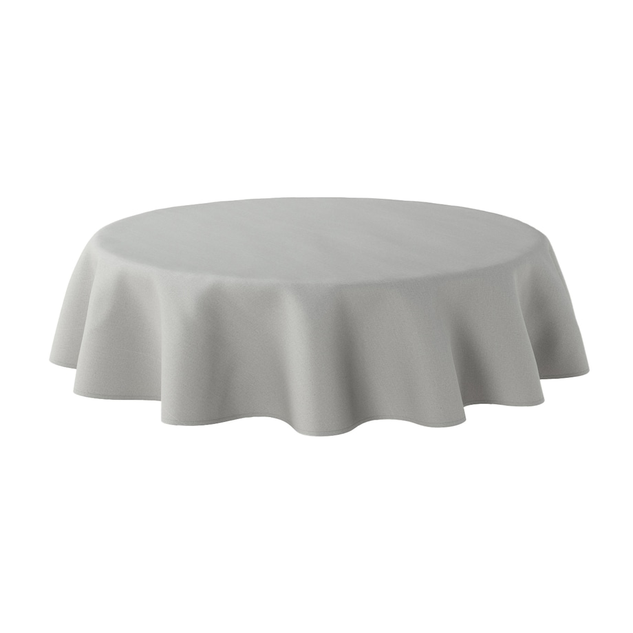 Obrus okrągły 160 x 160 cm szary