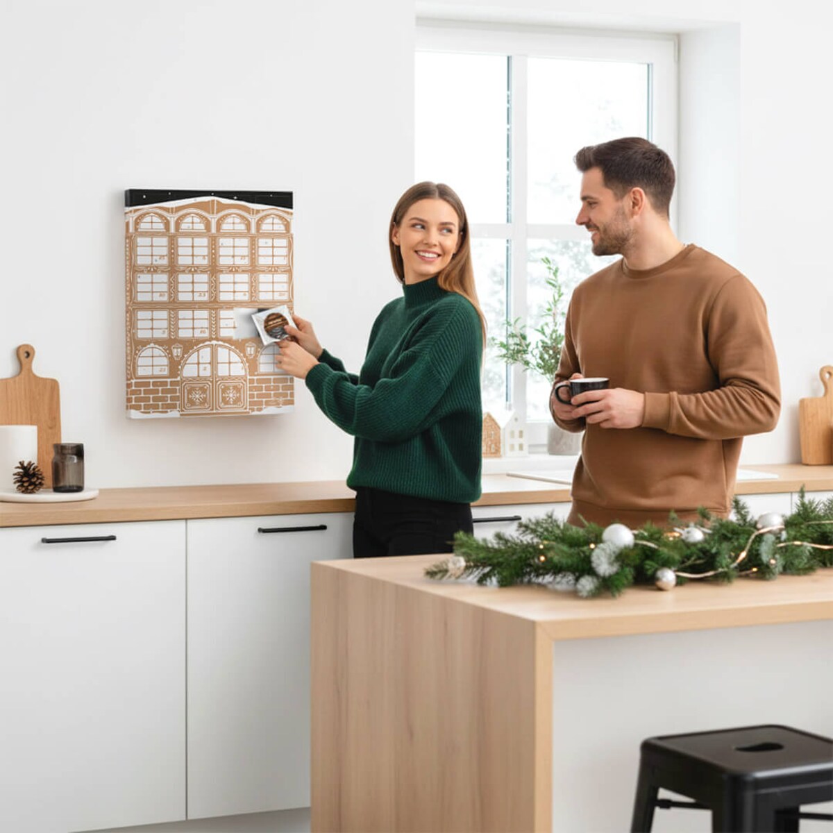 KALENDARZ ADWENTOWY Z KAWĄ 2025 24 RÓŻNE SMAKI KAW AROMATYZOWANYCH CUP&YOU - PREZENT UPOMINEK NA ŚWIĘTA MIKOŁAJA DLA KOBIETY MĘŻCZYZNY FACETA