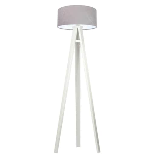 Lampa stojąca HOME 40 szara/biała/biała