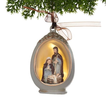 VILLA ITALIA Szopka bożonarodzeniowa LED Zawieszka 10 cm HOLY FAMILY