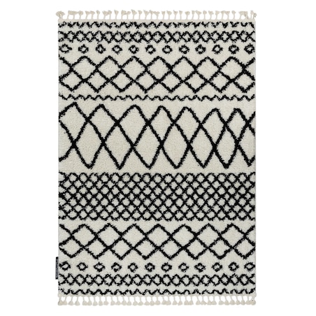 Dywan BERBER SAFI N9040 biały / czarny 140x190 cm