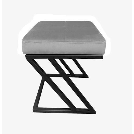 Pufa ZAZU MG VELVET szara