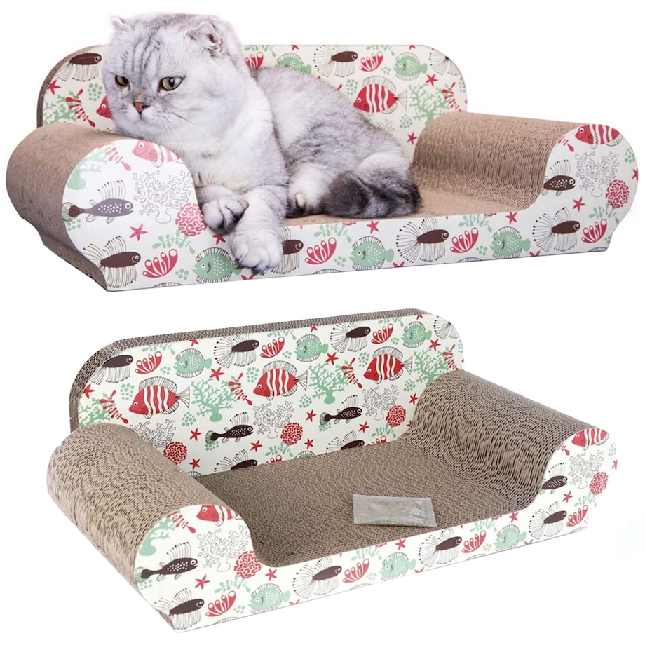 Drapak Kartonowy Dla Kota Sofa Z Kocimiętką