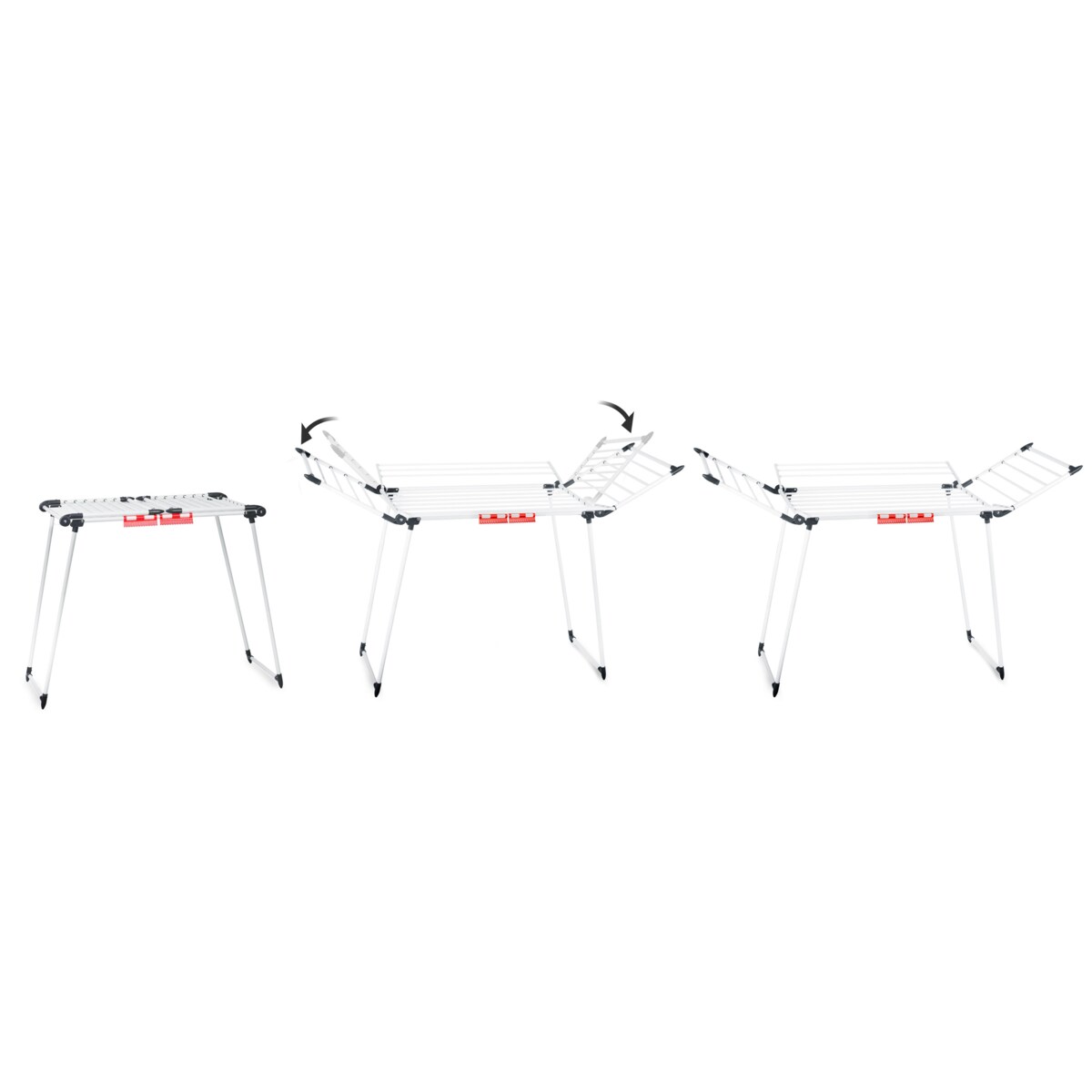 Suszarka na pranie stojąca rozkładana 22m Massido Lina biała