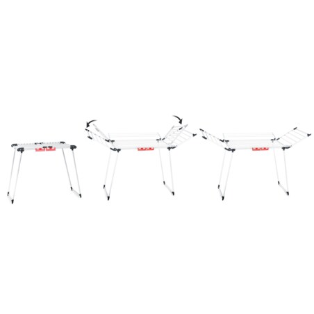Suszarka na pranie stojąca rozkładana 22m Massido Lina biała