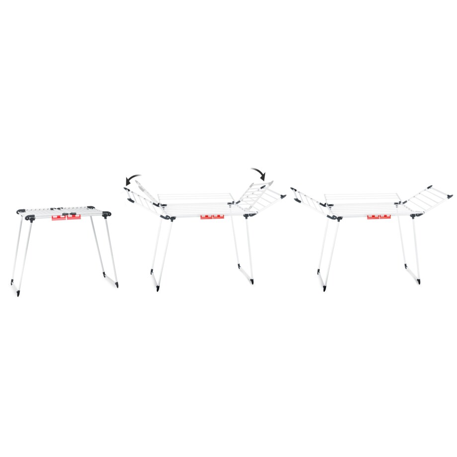 Suszarka na pranie stojąca rozkładana 22m Massido Lina biała