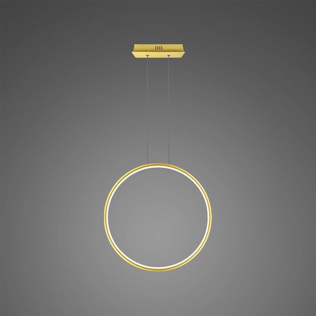 Lampa wisząca Ledowe Okręgi No.1 X 40cm 4k złoty