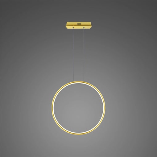 Lampa wisząca Ledowe Okręgi No.1 X 40cm 4k złoty