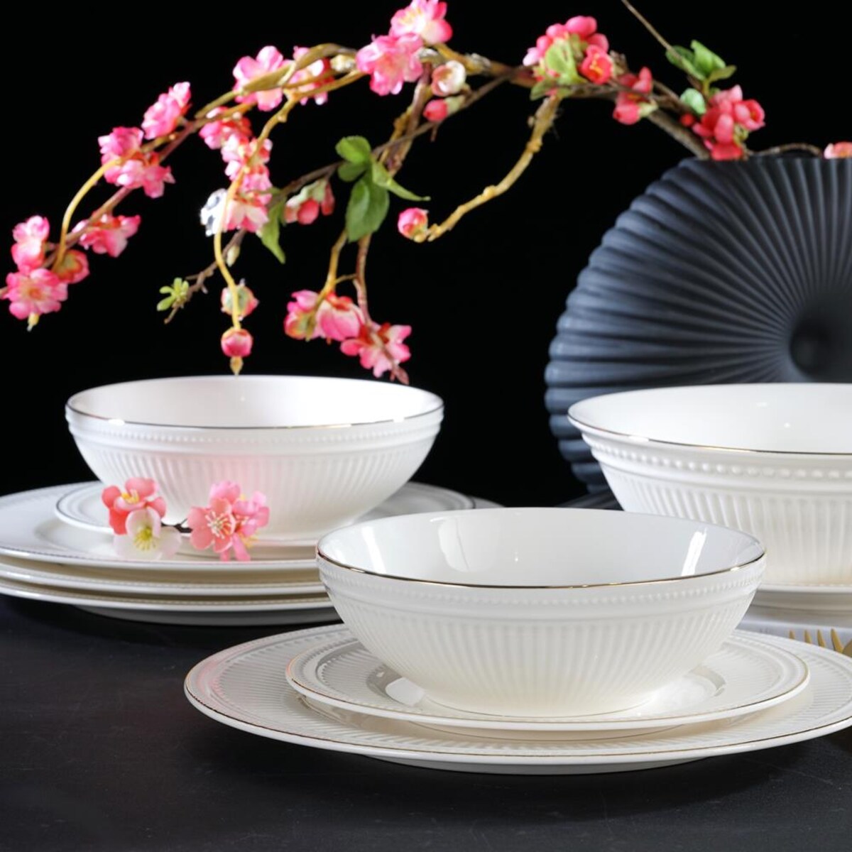 VILLA ITALIA Serwis obiadowy porcelanowy na 6 osób EUNICE