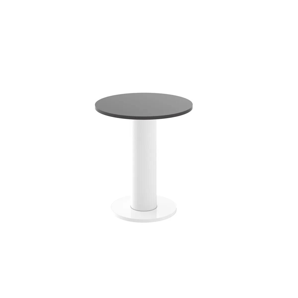 Stolik kawowy SOLO MINI ⌀60cm szary połysk/biały