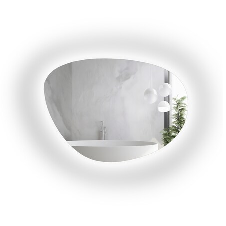 Lustro o nieregularnym kształcie z podświetleniem - AGAT LED