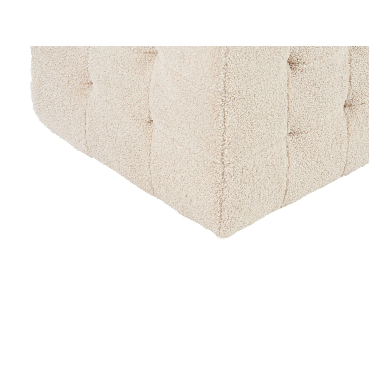 Puf ze schowkiem boucle beżowy MICHIGAN