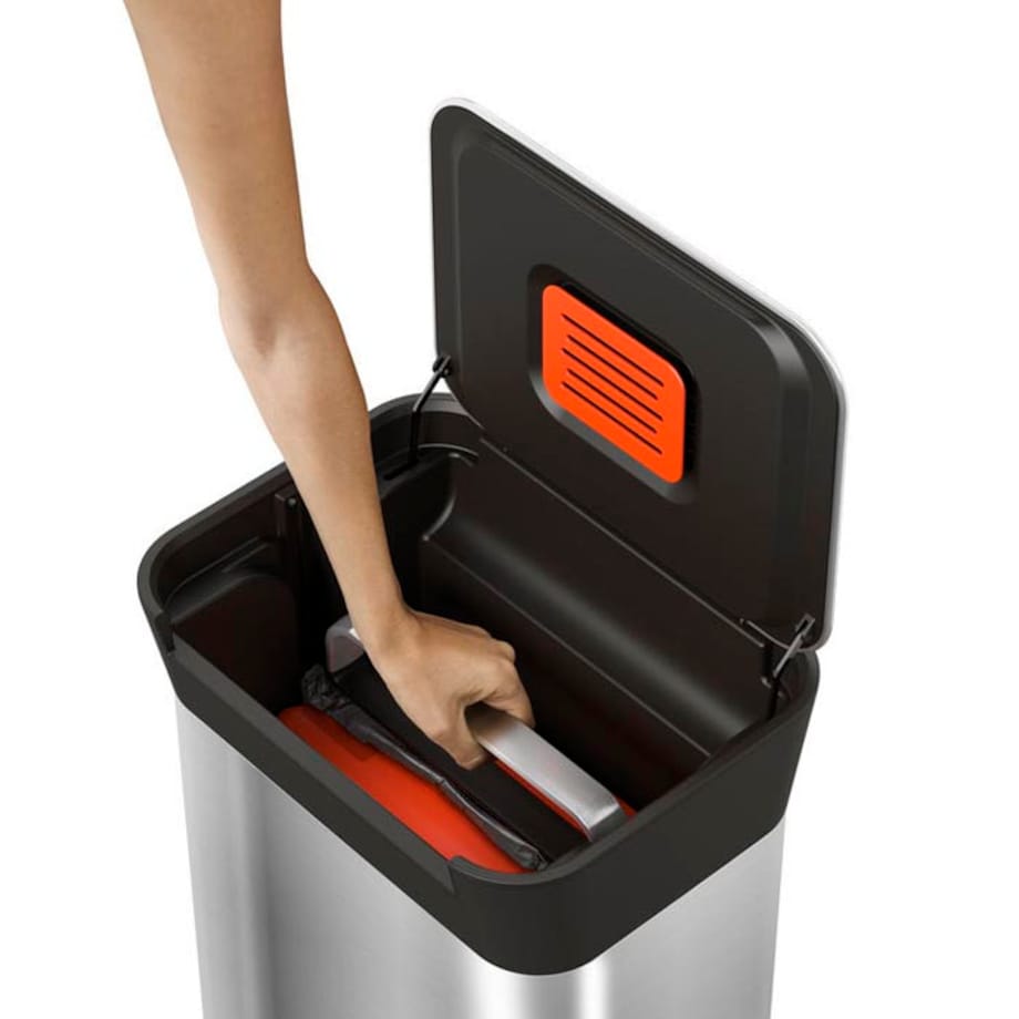 Kosz na odpady stalowy TITAN, 30 l, Joseph Joseph