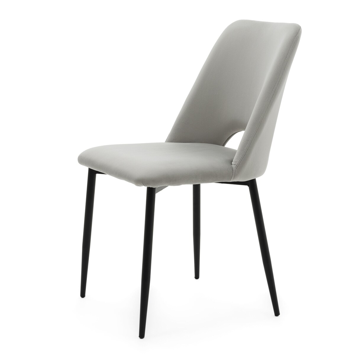 KRZESŁO TAPICEROWANE WELUROWE DO SALONU JADALNI GLAMOUR JASNOSZARE ORO