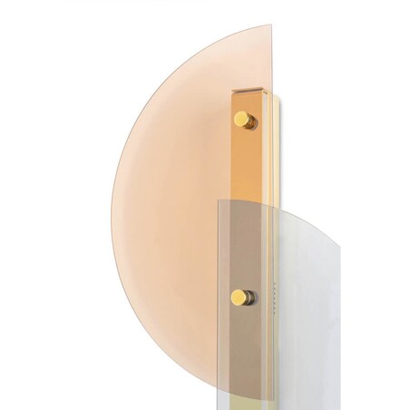 Szklana lampa ścienna Vitral MSE010400191 Moosee LED 5W 3000K Art. Deco złota