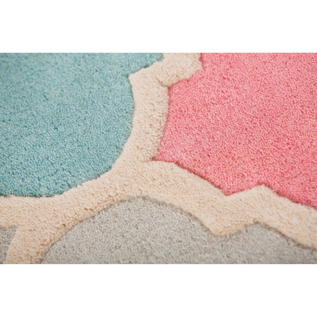 Dywan Wełniany illusion Rosella Różowy/Niebieski 120x170