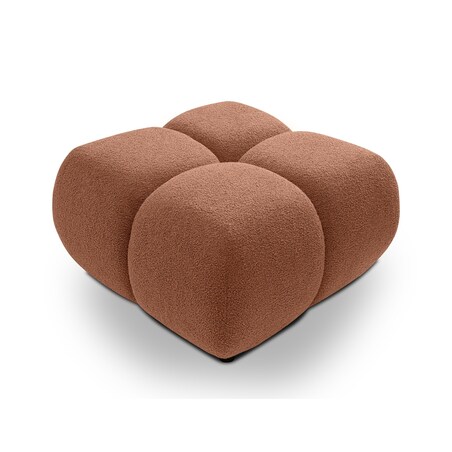Pufa poczwórna PALIA - VI bouclé 43,5x72x72 miedziana