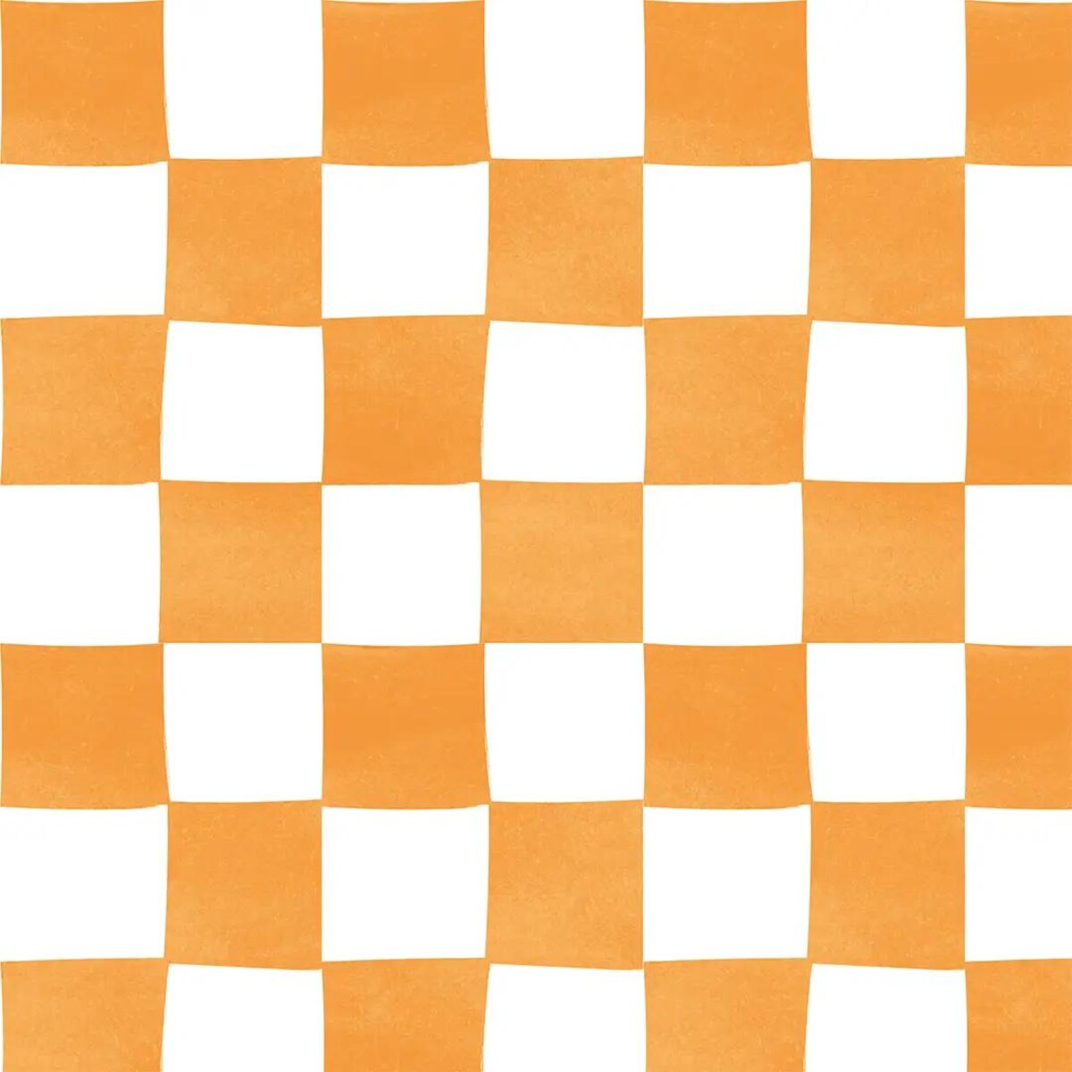 Lniany ręcznik kuchenny - pomarańczowa krata