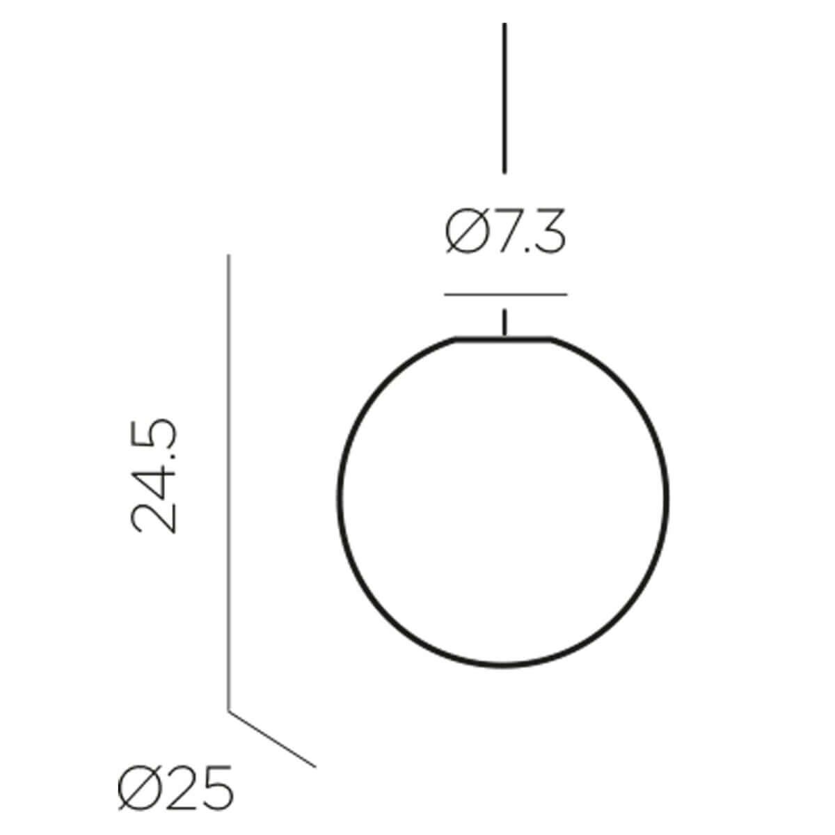 Zwisająca lampa ogrodowa Pianeta LUMPIA025XXHWNW King Home IP54 planeta biały
