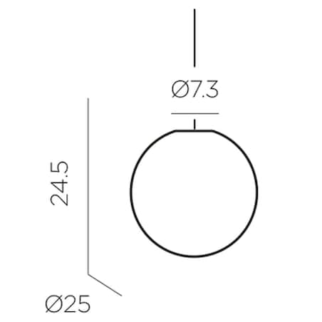 Zwisająca lampa ogrodowa Pianeta LUMPIA025XXHWNW King Home IP54 planeta biały
