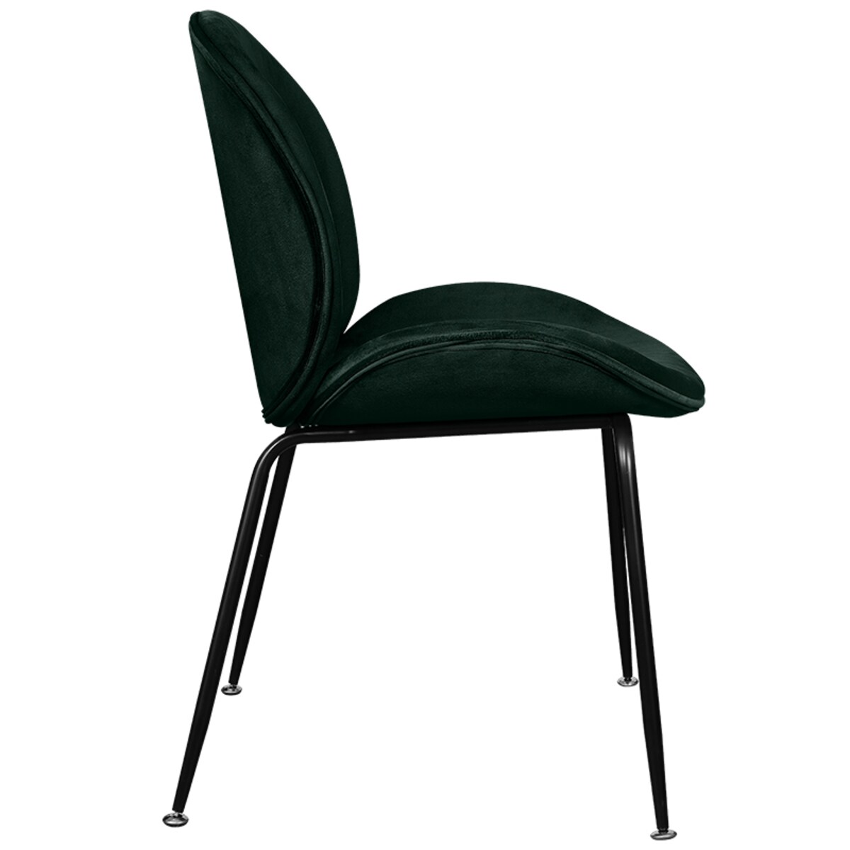 Krzesło tapicerowane welurowe do salonu jadalni zielone