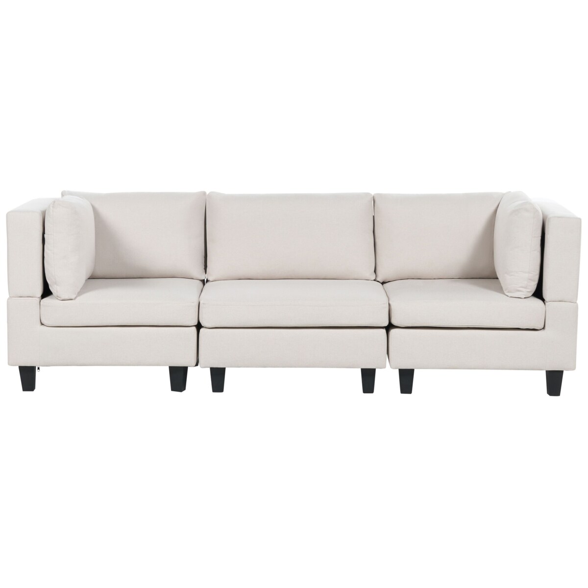 Sofa modułowa 3-osobowa jasnobeżowa UNSTAD