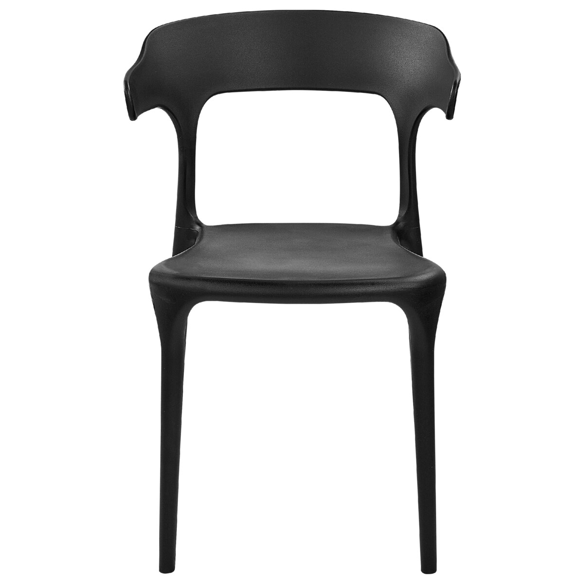 Zestaw 8 krzeseł do jadalni czarne GUBBIO